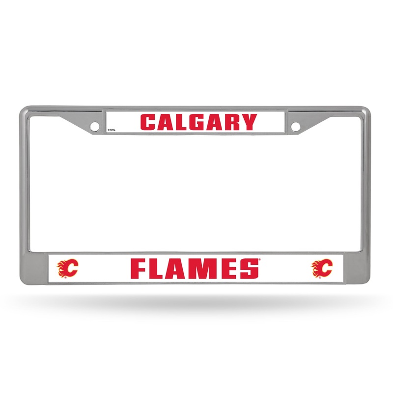 NHL Calgary Flames Chrome License Plate Frame