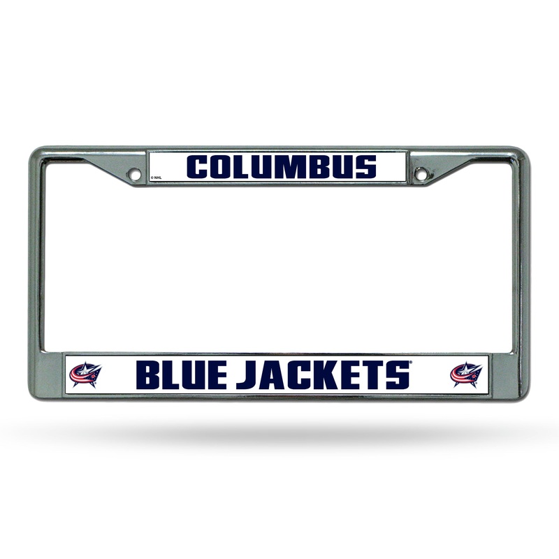 NHL Columbus Blue Jackets Chrome License Plate Frame