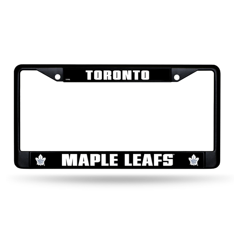 NHL Toronto Maple Leafs Black Chrome License Plate Frame