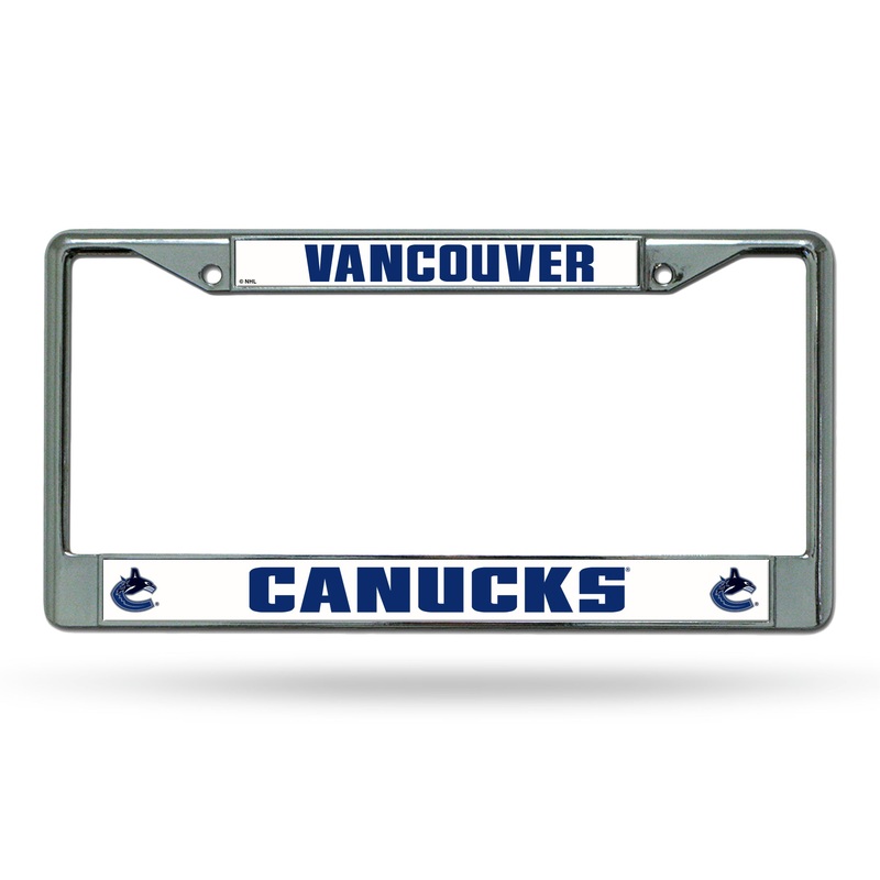 NHL Vancouver Canucks Chrome License Plate Frame
