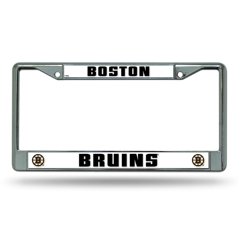 NHL Boston Bruins Chrome License Plate Frame