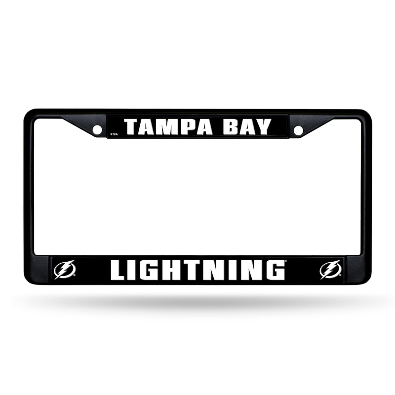 NHL Tampa Bay Lightning Black Chrome License Plate Frame