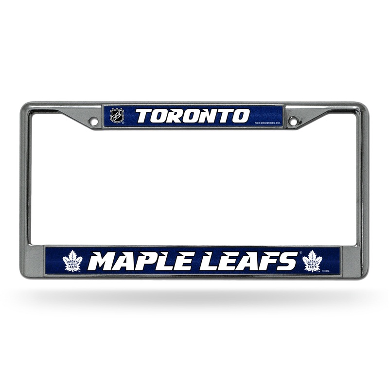 NHL Toronto Maple Leafs Chrome Glitter License Plate Frame