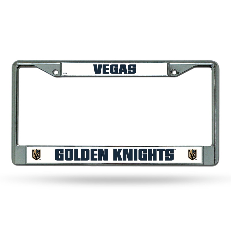 NHL Vegas Golden Knights Chrome License Plate Frame