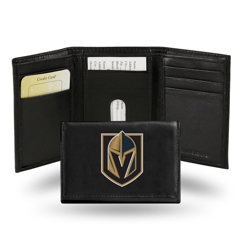 NHL Vegas Golden Knights Embroidered Tri-Fold Wallet