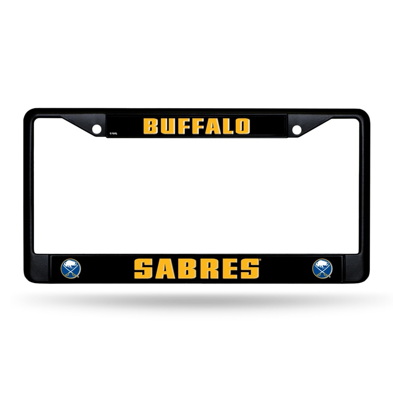 NHL Buffalo Sabres Black Chrome License Plate Frame