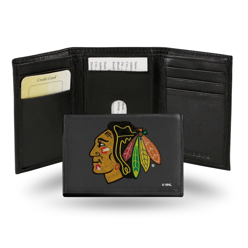 NHL Chicago Blackhawks Embroidered Tri-Fold Wallet