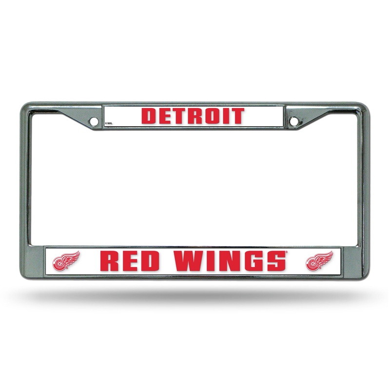 NHL Detroit Red Wings Chrome License Plate Frame