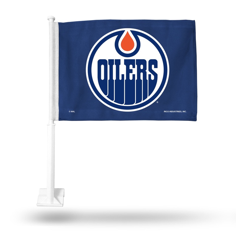 NHL Edmonton Oilers Car Flag|Standard Blue|Standard