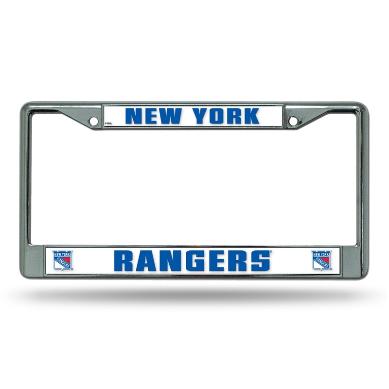 NHL New York Rangers Chrome License Plate Frame