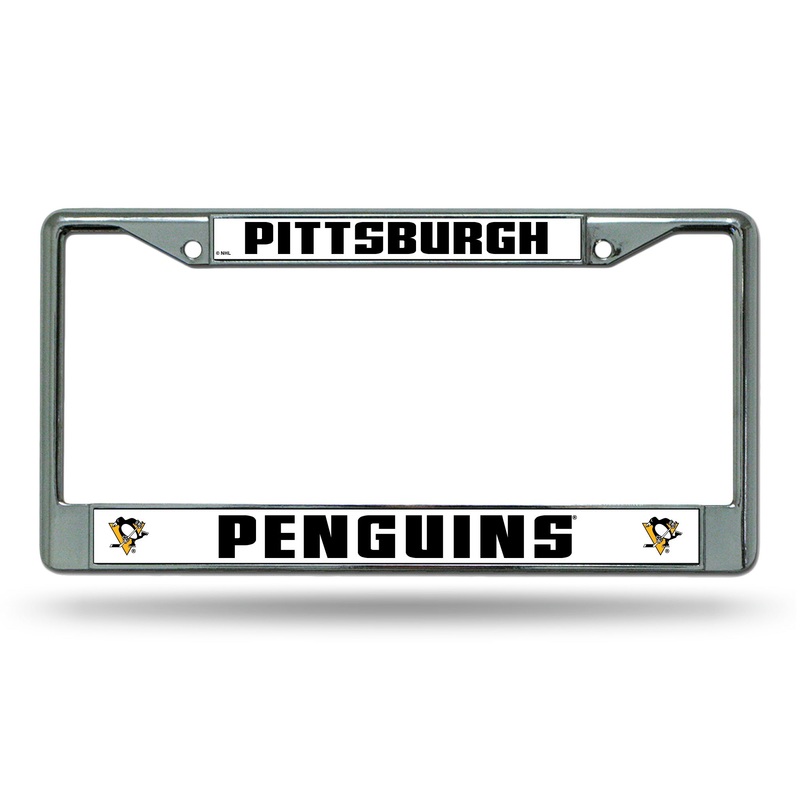 NHL Pittsburgh Penguins Chrome License Plate Frame