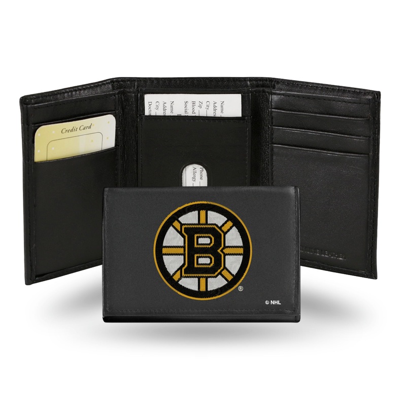 NHL Boston Bruins Embroidered Tri-Fold Wallet