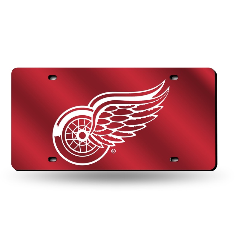 NHL Detroit Red Wings Laser Cut Automobile Tag