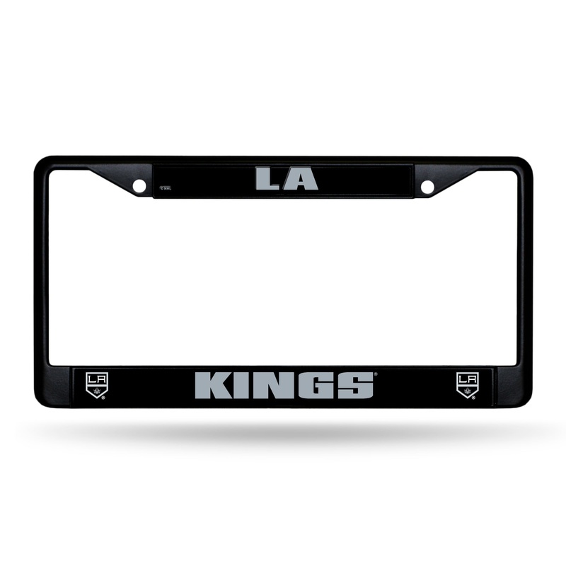 NHL Los Angeles Kings Black Chrome License Plate Frame