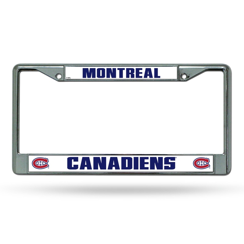 NHL Montreal Canadiens Chrome License Plate Frame