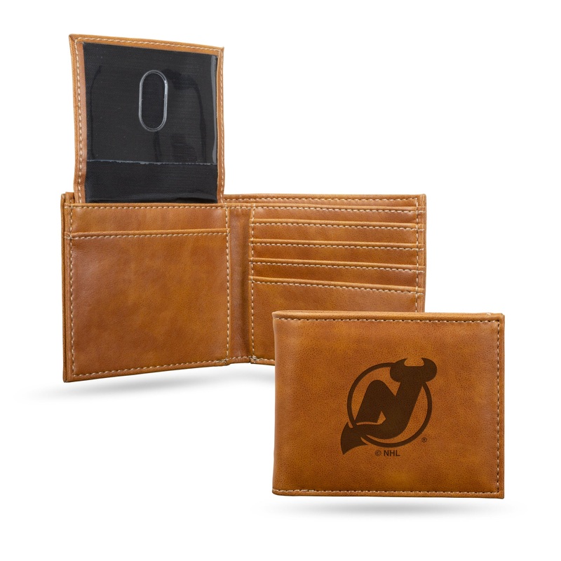 NHL New Jersey Devils Laser Engraved Billfold
