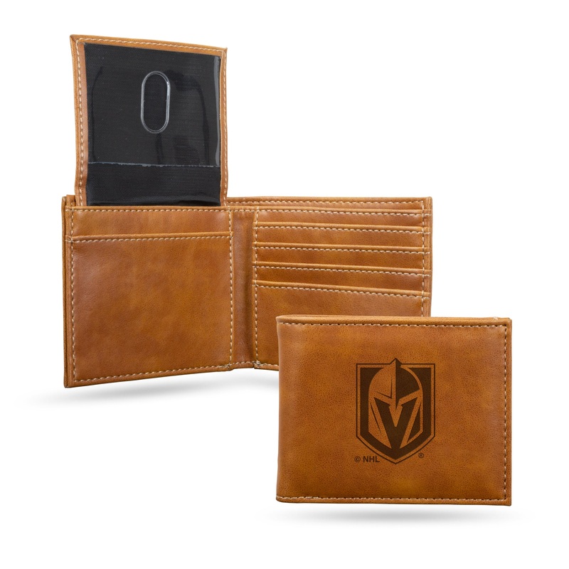 NHL Vegas Golden Knights Laser Engraved Billfold