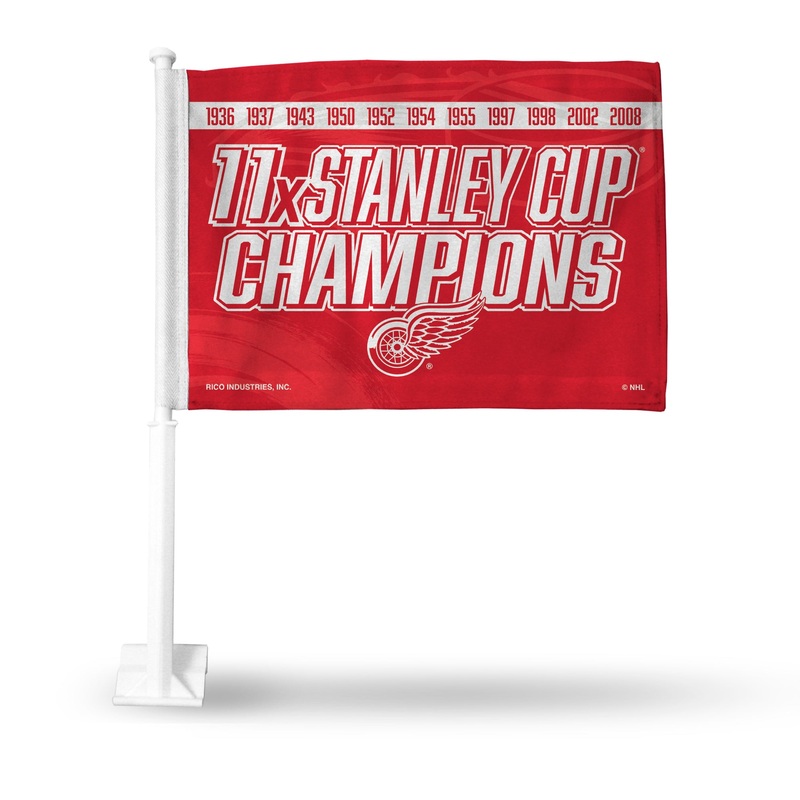 NHL Detroit Red Wings Car Flag