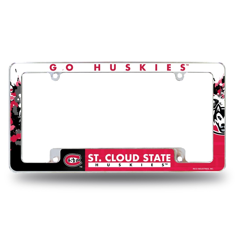 NCAA St. Cloud State Huskies Chrome License Plate Frame
