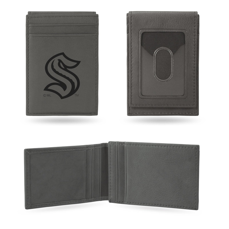 NHL Seattle Kraken Laser Engraved Front Pocket Wallet