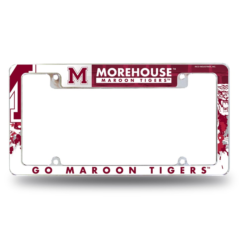 NCAA Morehouse Maroon Tigers Chrome License Plate Frame