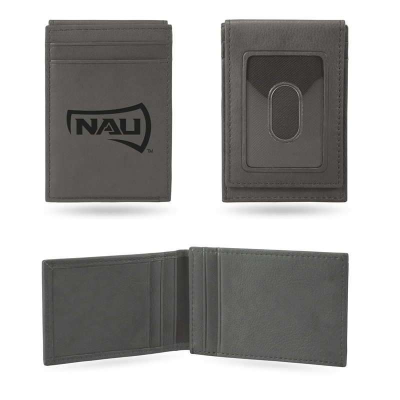 NCAA Northern Arizona Lumberjacks Laser Engraved Front Pocket Wallet