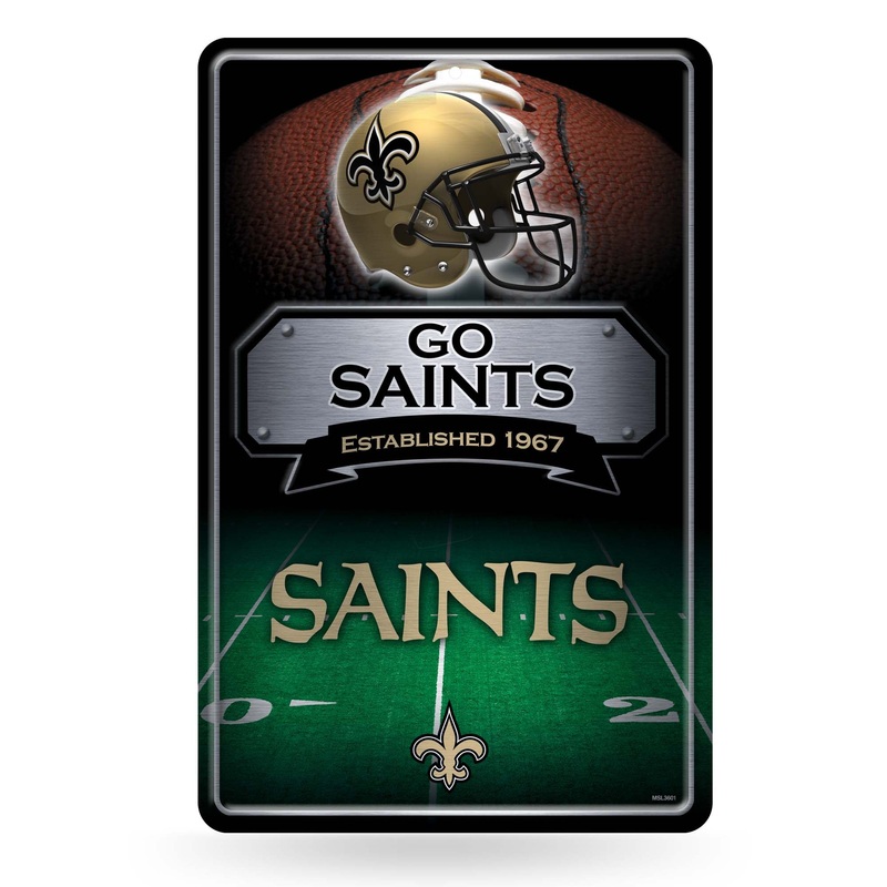 NFL New Orleans Saints Large Metal Sign