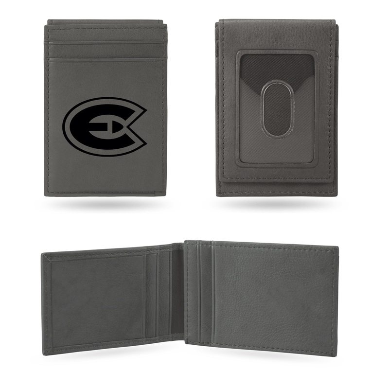 NCAA Wisconsin-Eau Claire Blugolds Laser Engraved Front Pocket Wallet