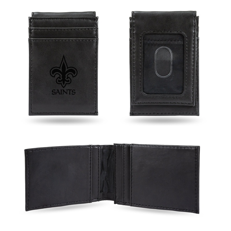 NFL New Orleans Saints Laser Engraved Front Pocket Wallet