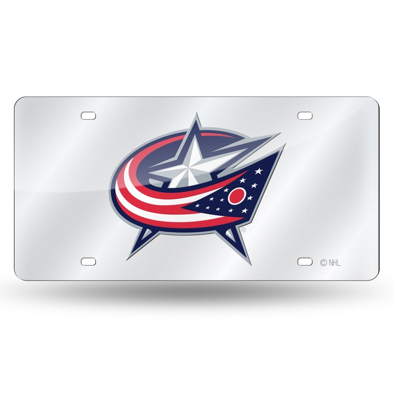 NHL Columbus Blue Jackets Laser Cut Tag (Silver Packaged)