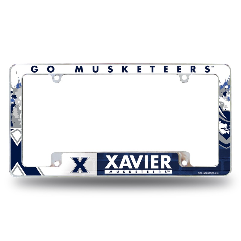 NCAA Xavier Musketeers Chrome License Plate Frame