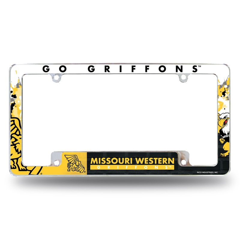 NCAA Missouri Western State Griffons Chrome License Plate Frame