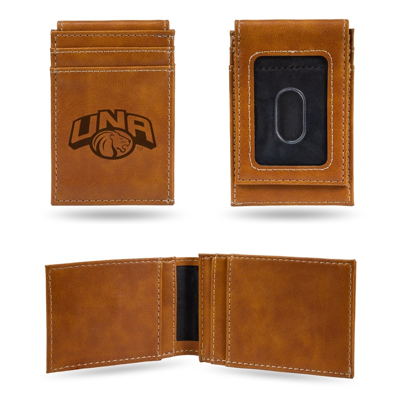 NCAA North Alabama Lions Laser Engraved Front Pocket Wallet