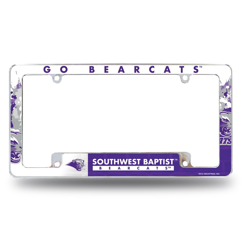 NCAA Southwest Baptist Bearcats Chrome License Plate Frame