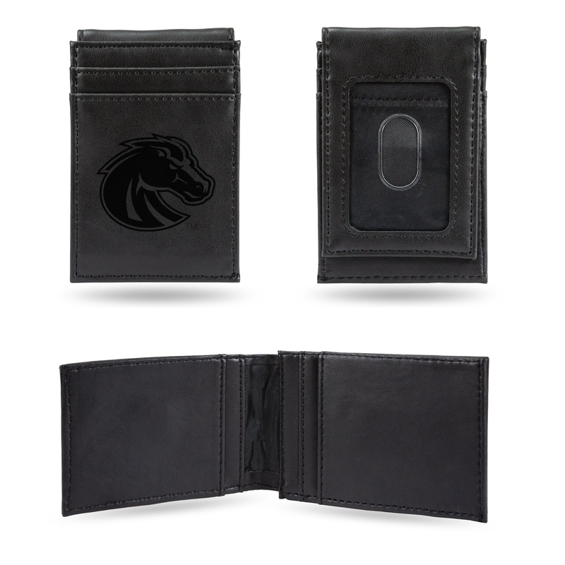 NCAA Boise State Broncos Laser Engraved Front Pocket Wallet