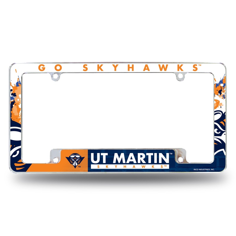 NCAA Tennessee-Martin Skyhawks Chrome License Plate Frame