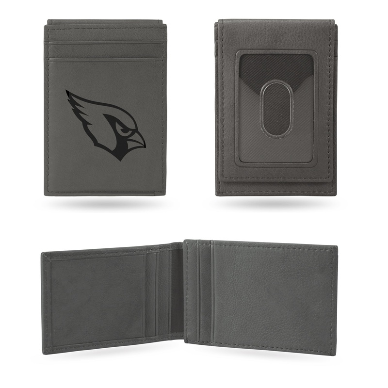 NFL Arizona Cardinals Laser Engraved Front Pocket Wallet
