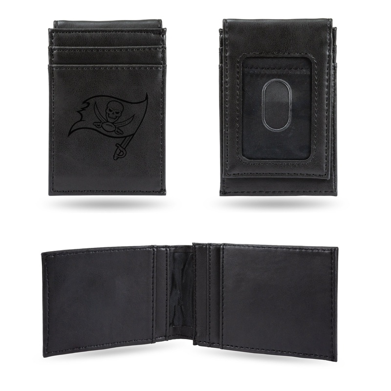 NFL Tampa Bay Buccaneers Laser Engraved Front Pocket Wallet