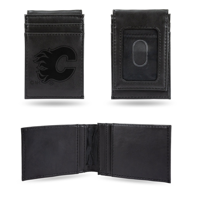 NHL Calgary Flames Laser Engraved Front Pocket Wallet