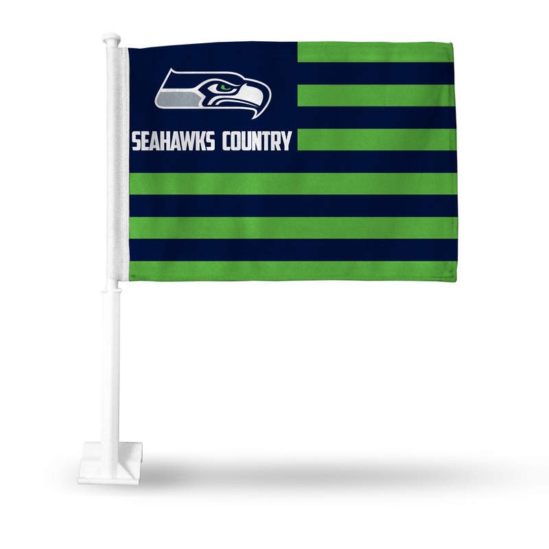 NFL Seattle Seahawks Car Flag|Alternate|12th Man|Standard|Secondary Logo|Holiday|12