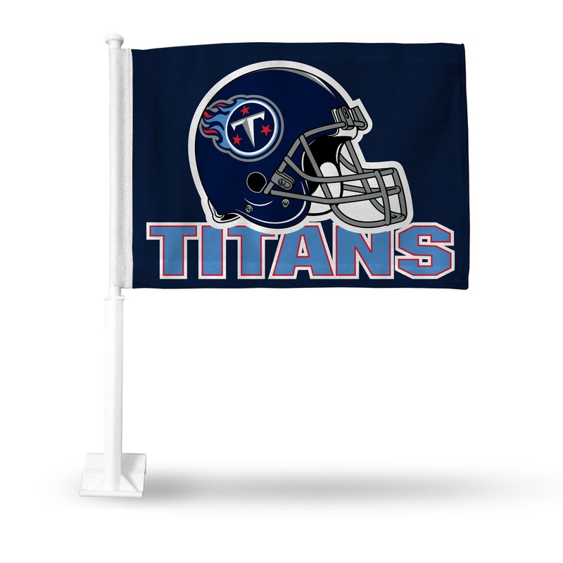 NFL Tennessee Titans Car Flag|Navy|Primary|Holiday