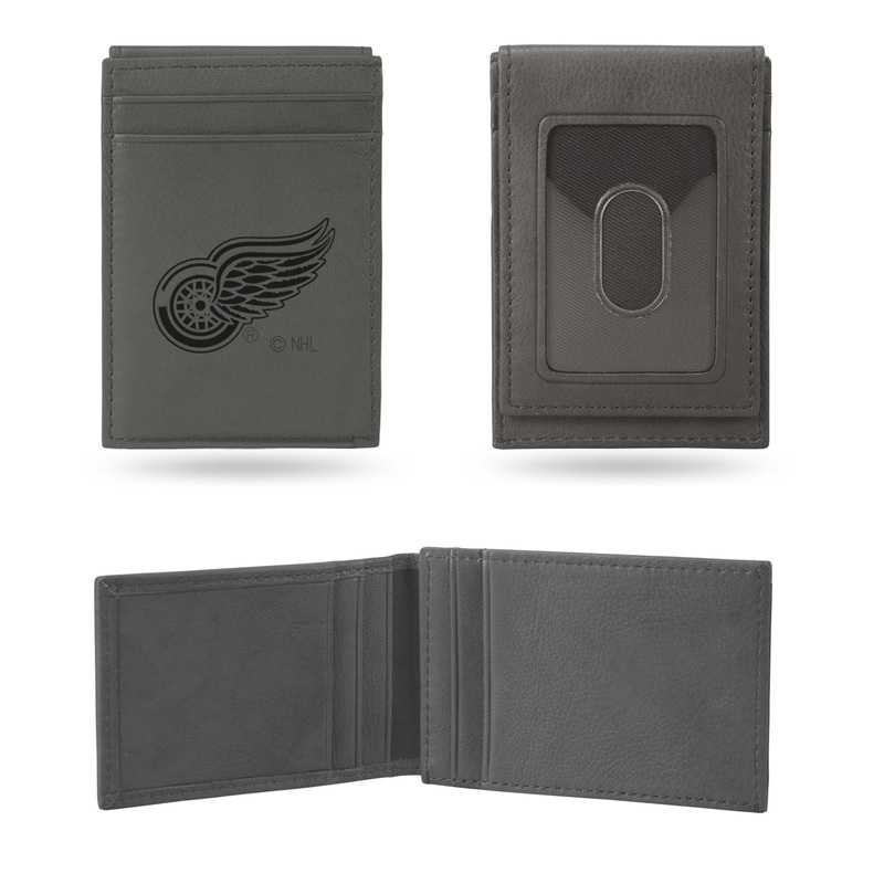 NHL Detroit Red Wings Laser Engraved Front Pocket Wallet