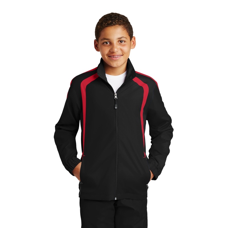 Sport-Tek Youth Colorblock Raglan Jacket