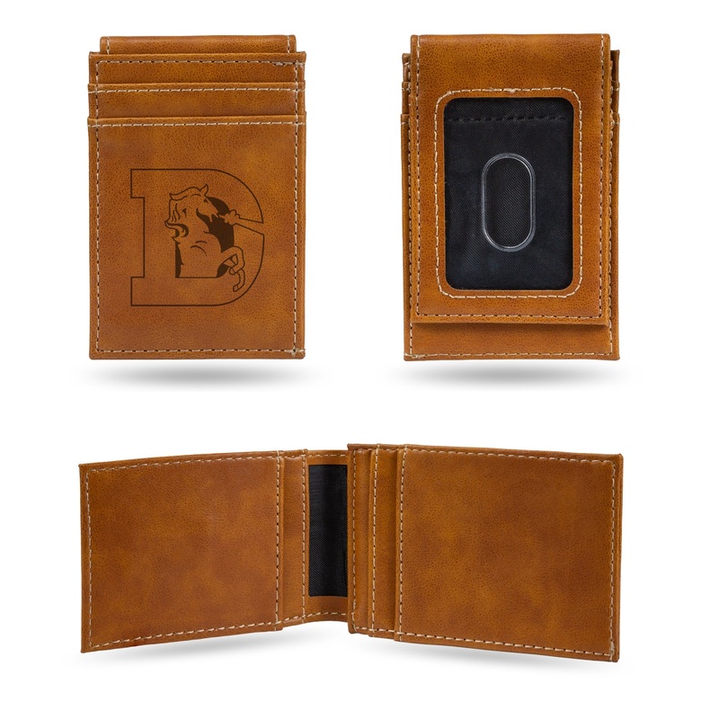 NFL Denver Broncos Laser Engraved Front Pocket Wallet