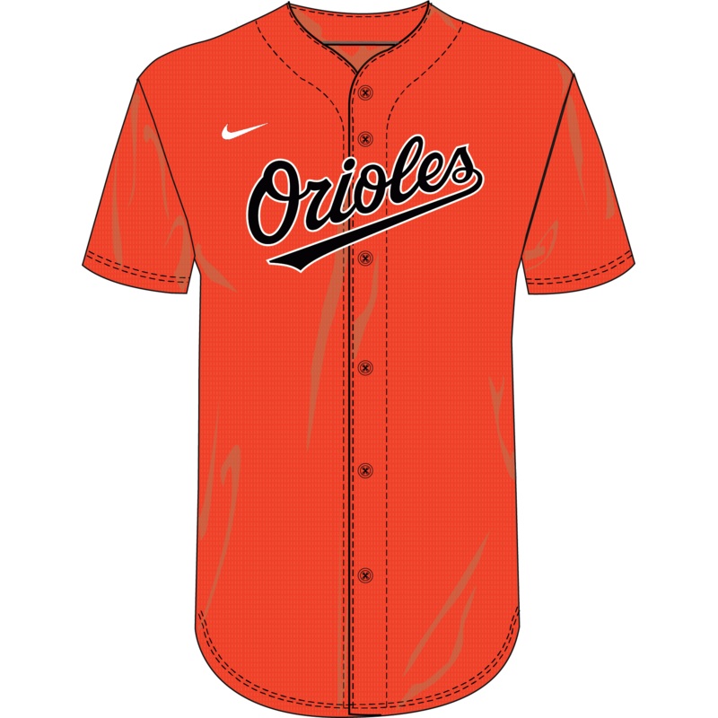 Nike Baltimore Orioles Youth Institutional Full Button Jersey
