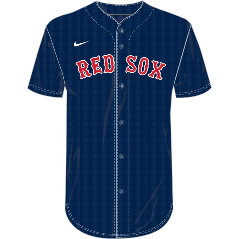 Nike Boston Red Sox Youth Institutional Full Button Jersey
