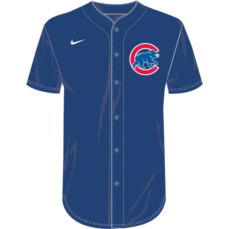 Nike Chicago Cubs Youth Institutional Full Button Jersey