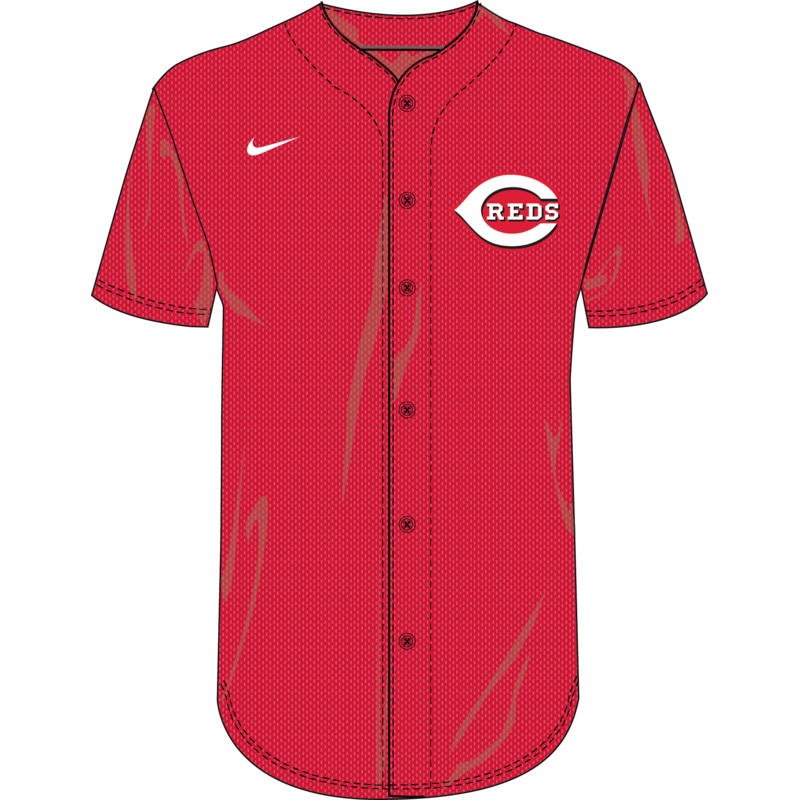 Nike Cincinnati Reds Youth Institutional Full Button Jersey