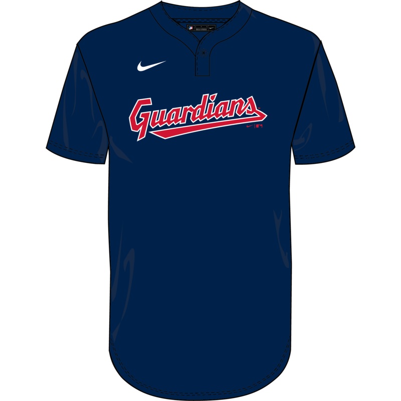 Nike Cleveland Guardians Youth Institutional 1 Button Pullover