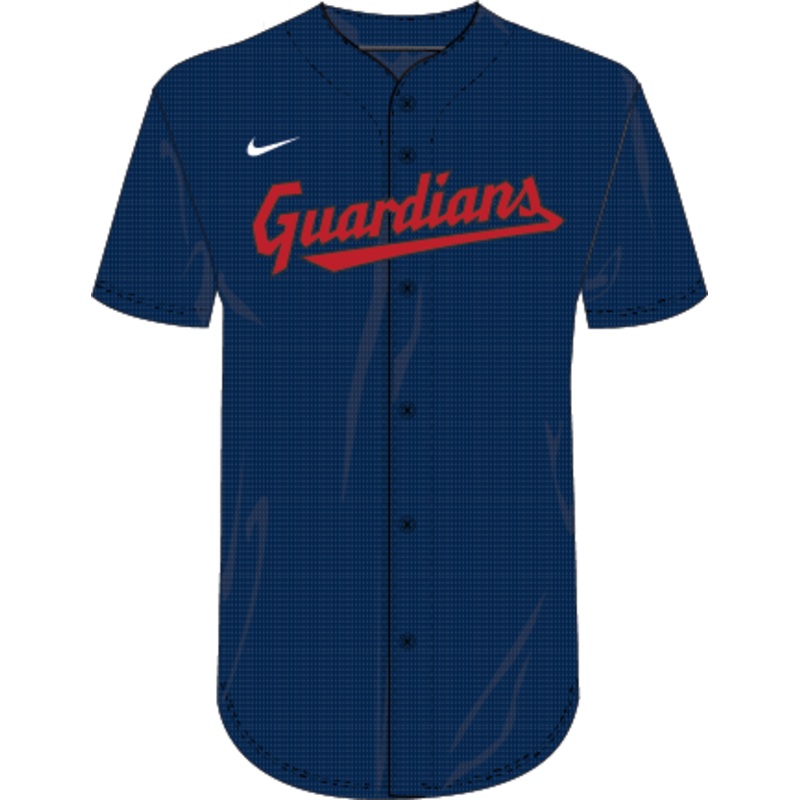 Nike Cleveland Guardians Youth Institutional Full Button Jersey